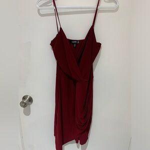 Misguided burgundy dress - size 8